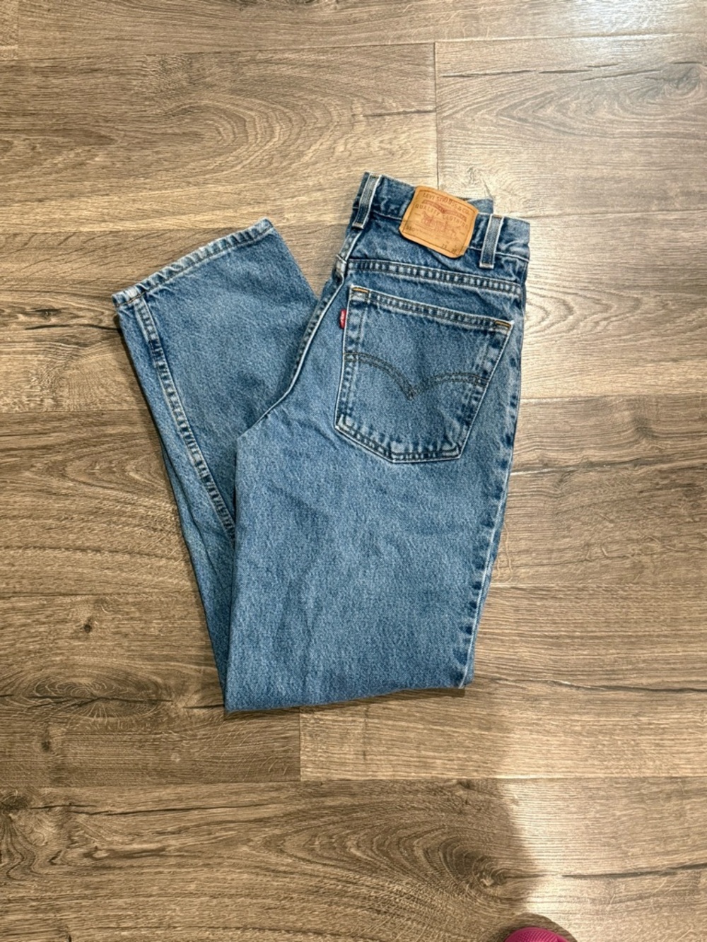 Vintage Levi's 550 Student Women’s Medium Blue Straight Jeans